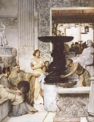 Alma-Tadema, Sir Lawrence The Sculpture Gallery (mk23) Germany oil painting art